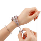 Diamond Bangle Chain Bracelet For Apple Watch Multiple Colors Available - Fancy Bands 