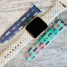Boho-Feather Arrow Print Silicone Band For Apple Watch Multiple Colors Available - Fancy Bands 