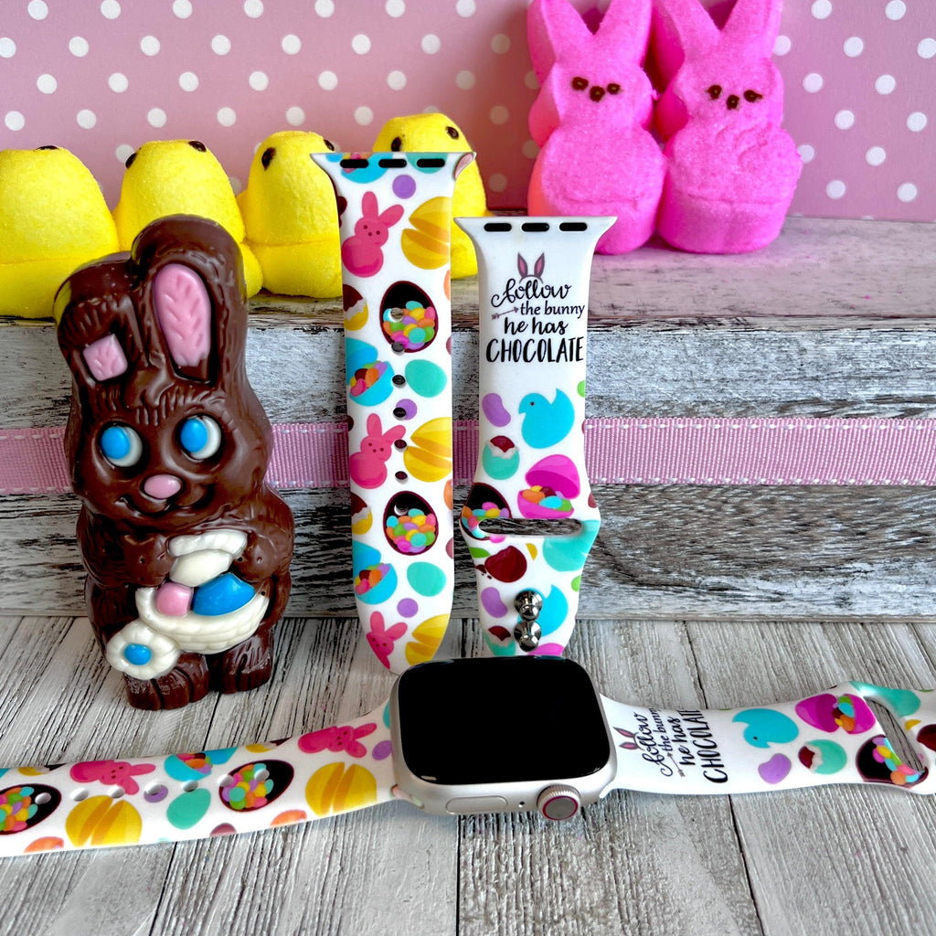 Easter Candy Print Silicone Band For Apple Watch - Fancy Bands 