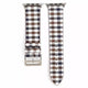 Plaid Leather Band For Apple Watch Multiple Styles Available
