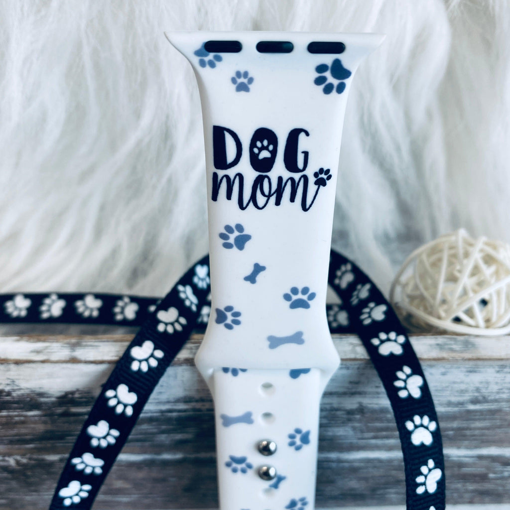 Dog Mom Print Silicone Band For Apple Watch - Fancy Bands 