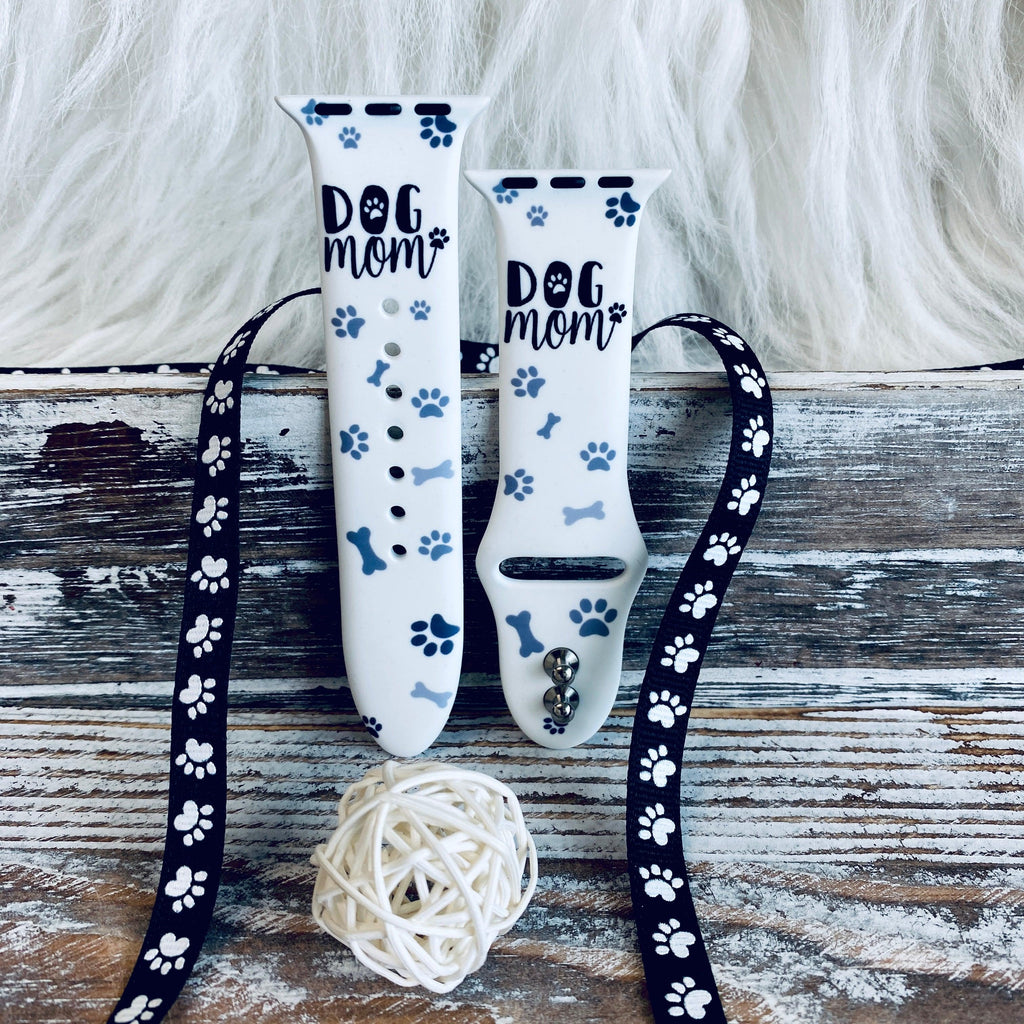 Dog Mom Print Silicone Band For Apple Watch - Fancy Bands 