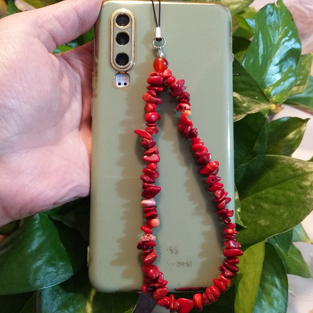 Gemstone Fancy Phone Charm Multiple Colors Available