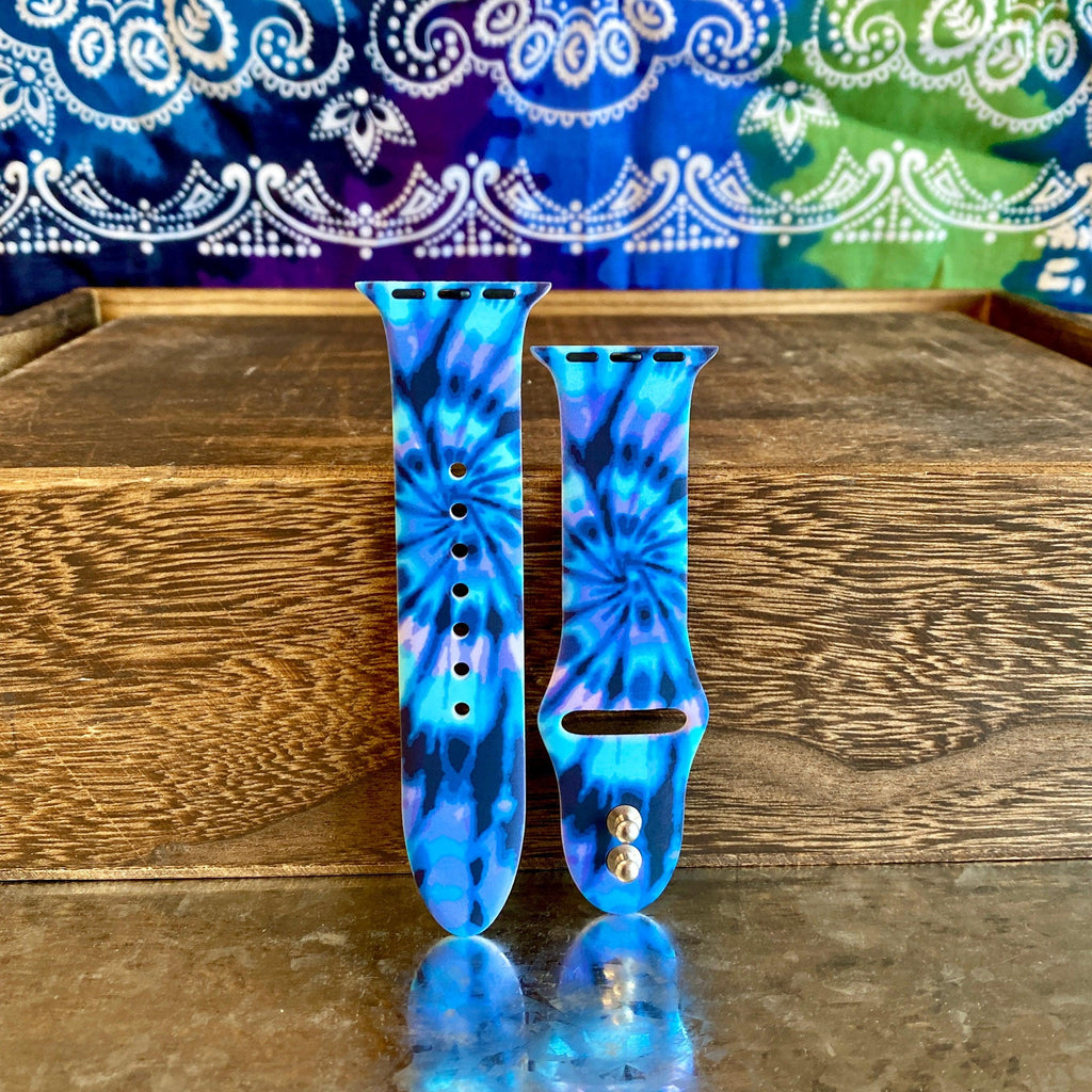 Dreamy Tie Dye Print Silicone Band For Apple Watch - Fancy Bands 