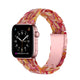 Luxurious Resin Link Band For Apple Watch Multiple Colors Available — Lighter than stainless steel metal band.Unique light and slim design makes the watch strap thinner more flexible.You will get t...