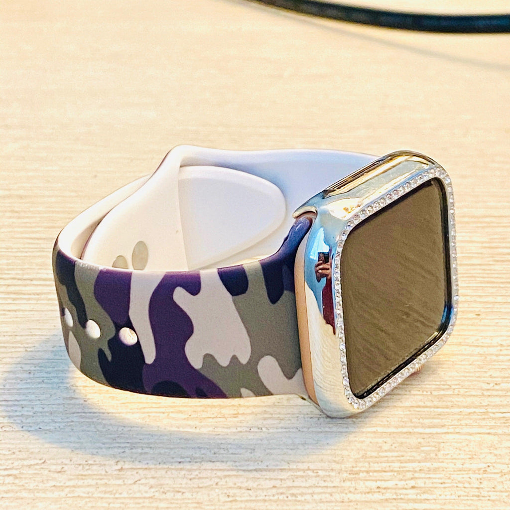 Camouflage Print Silicone Band For Apple Watch - Fancy Bands 