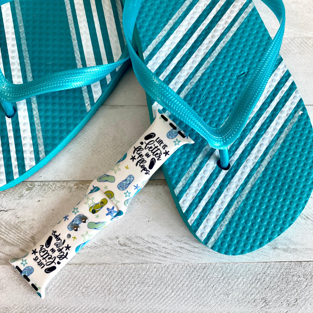 Fancy Flip Flops Print Silicone Band For Apple Watch - Fancy Bands 