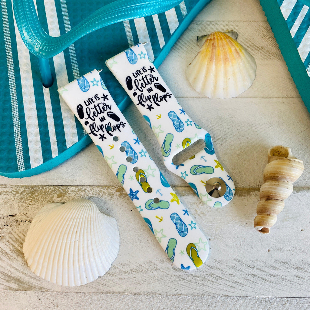 Fancy Flip Flops Print Silicone Band For Samsung Watch - Fancy Bands 