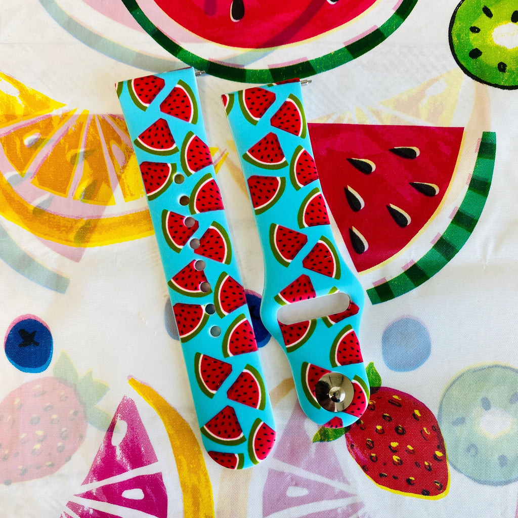 Fancy Fruit Print Silicone Band For Fitbit Versa 1/2 Multiple Colors Available - Fancy Bands 