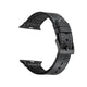 Banda forrada de silicona de cuero cosida para Apple Watch dos colores disponibles 