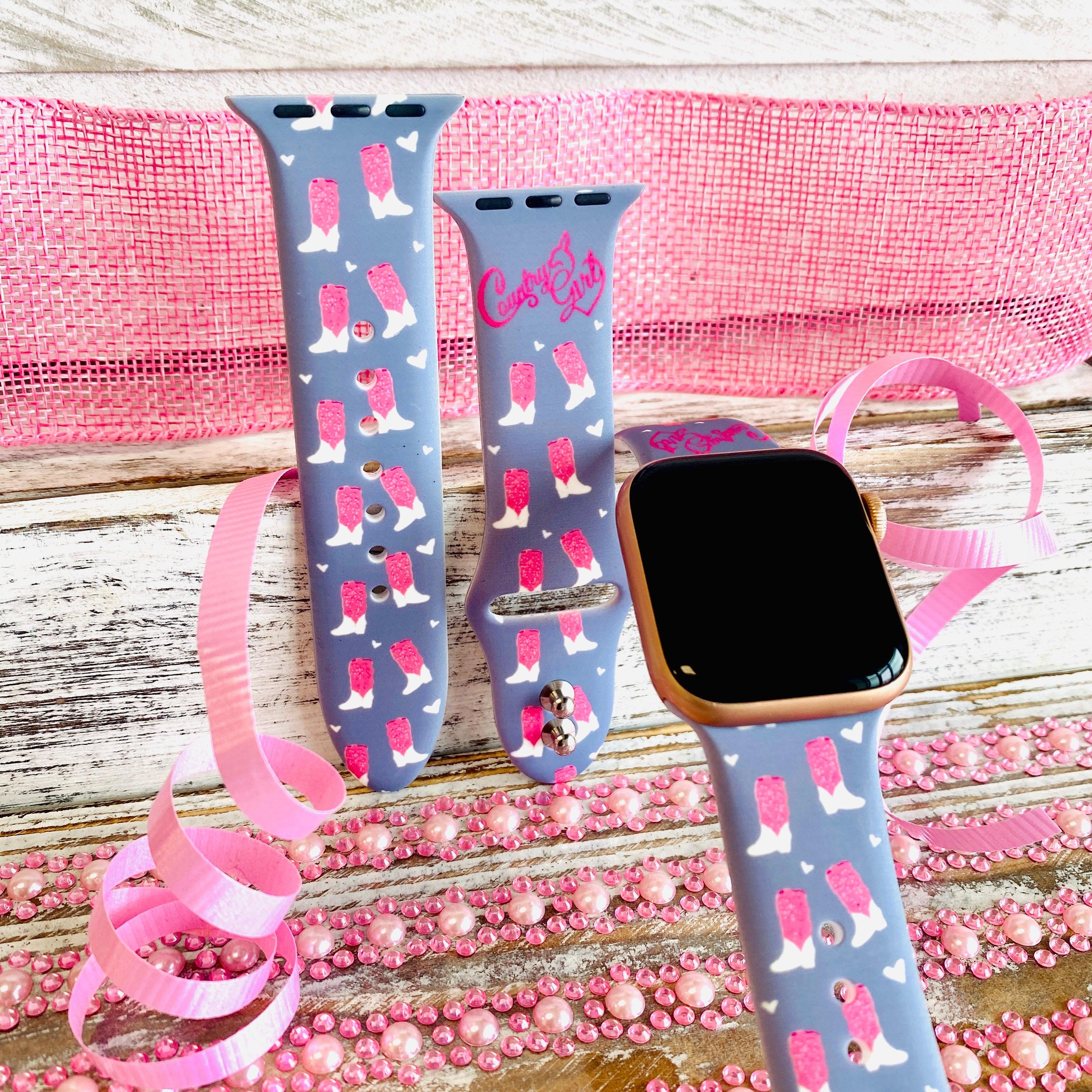 Country Girl Print Silicone Band For Apple Watch - Fancy Bands 