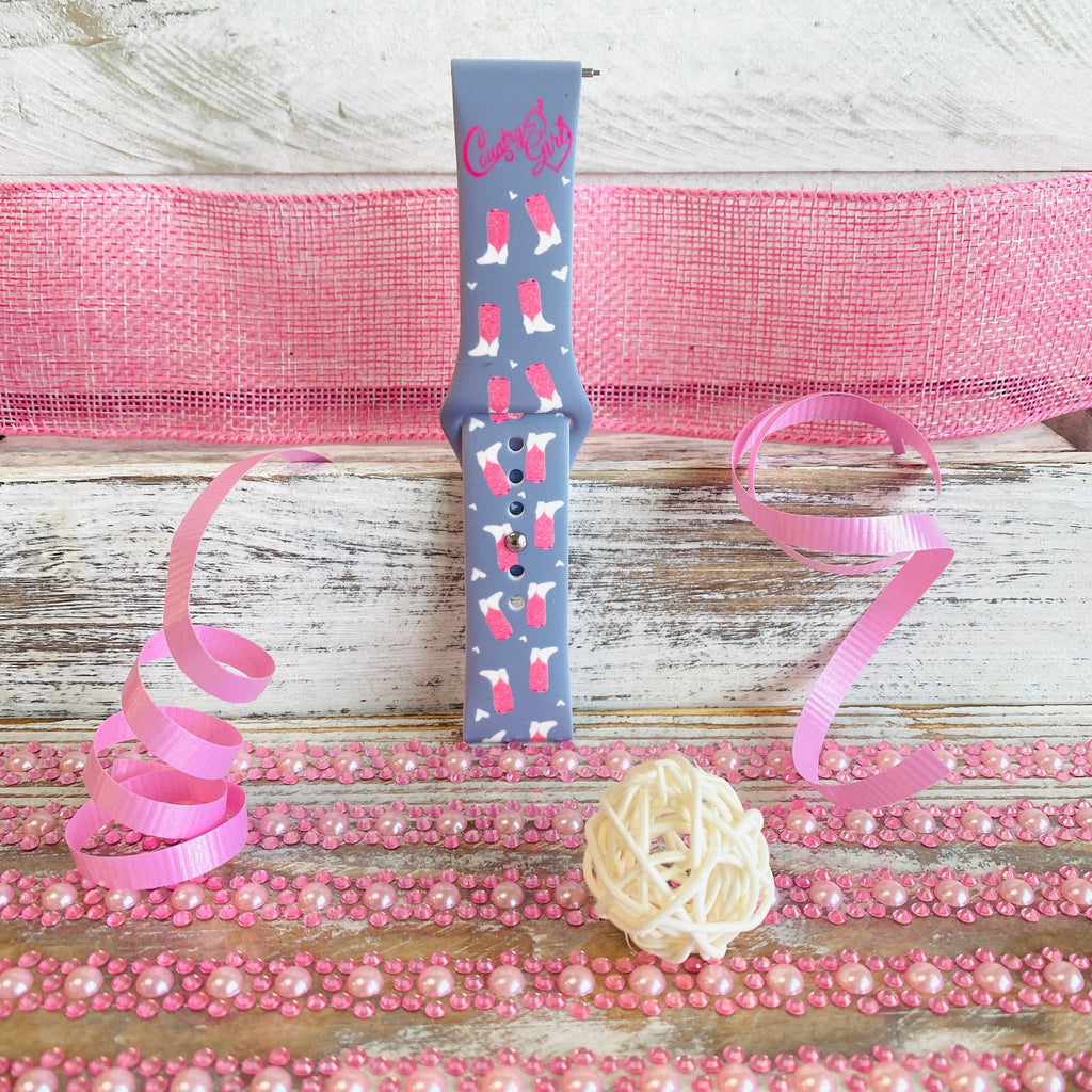Country Girl Print Silicone Band For Samsung Watch - Fancy Bands 