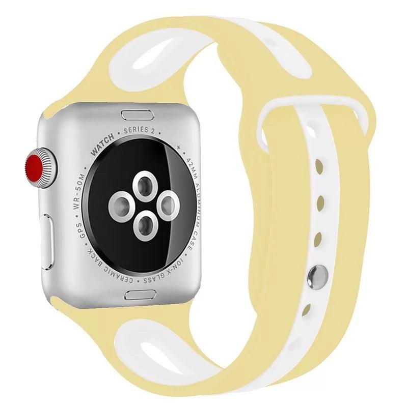 Breathable Sport Silicone Band For Apple Watch Multiple Colors Available - Fancy Bands 