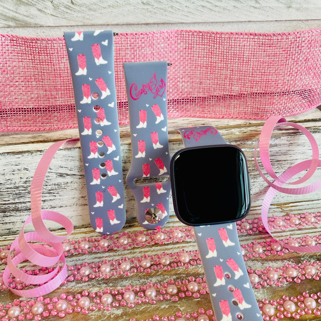 Country Girl Print Silicone Band For Fitbit Versa 1/2 - Fancy Bands 