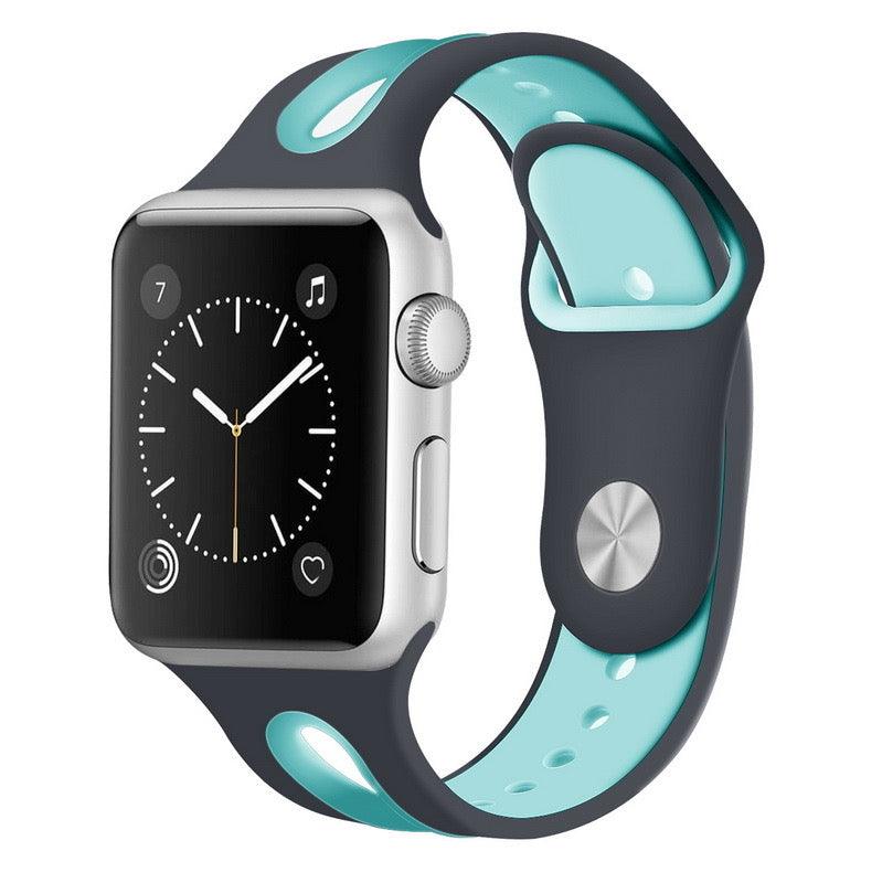 Breathable Sport Silicone Band For Apple Watch Multiple Colors Available - Fancy Bands 