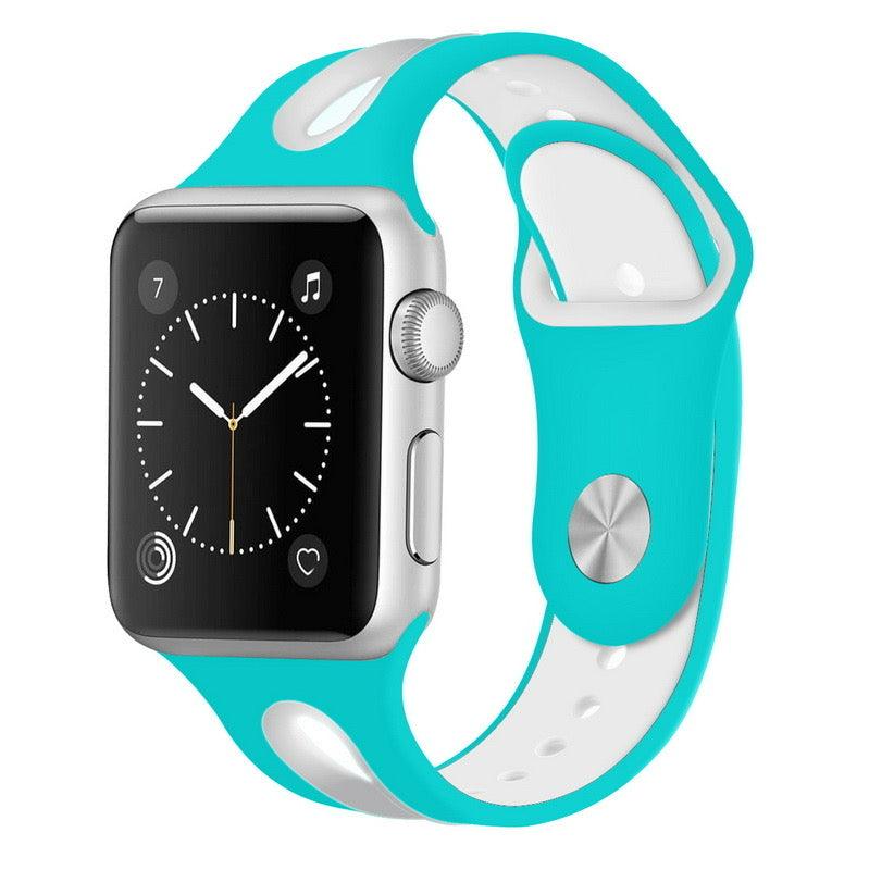 Breathable Sport Silicone Band For Apple Watch Multiple Colors Available - Fancy Bands 