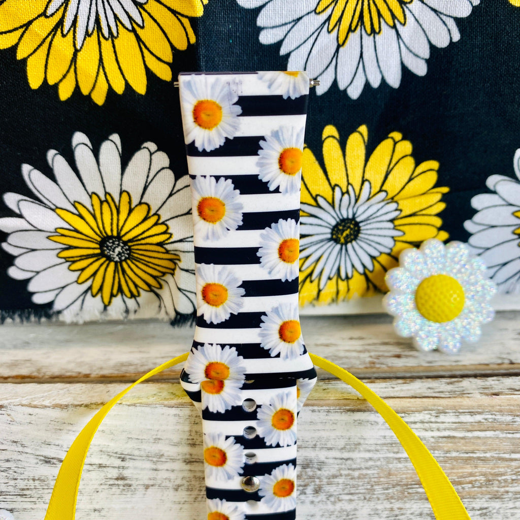 Cute Daisy Print Silicone Band For Samsung Watch - Fancy Bands 