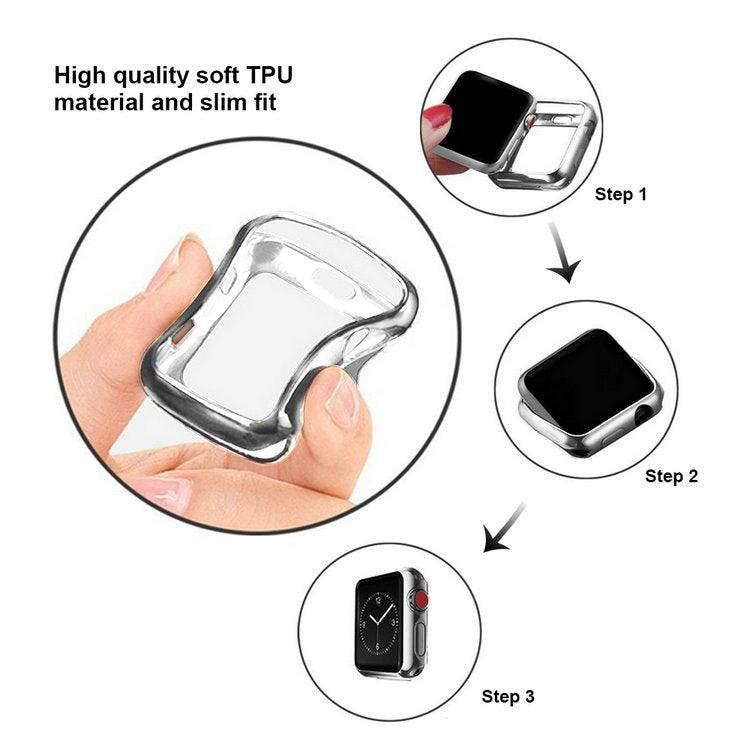 Flexible Case With Screen Protector For Apple Watch Multiple Colors Available - Fancy Bands 