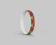 Holiday Argyle Silicone Bracelet Stacks Two Colors Available
