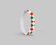 Holiday Argyle Silicone Bracelet Stacks Two Colors Available