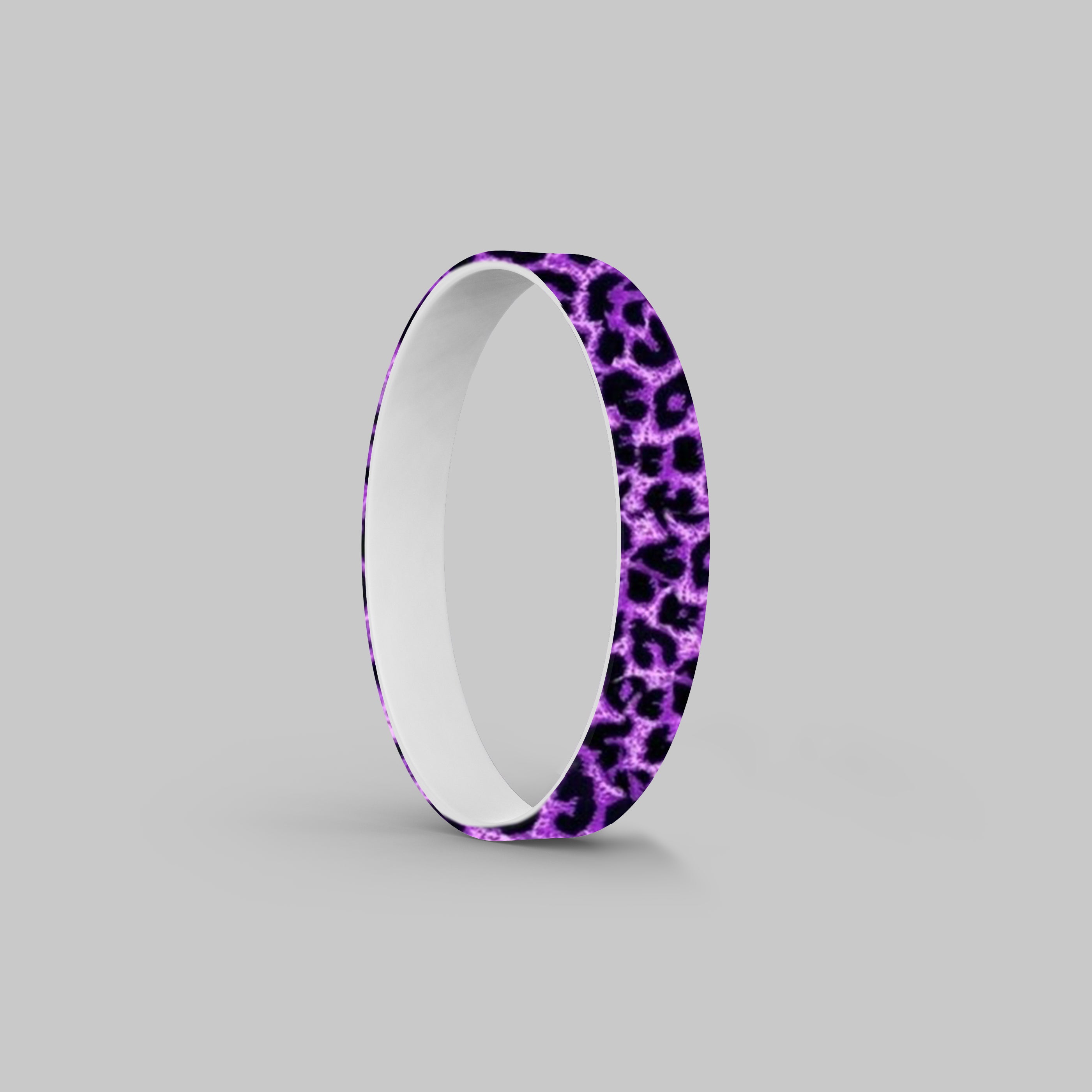 Leopard Print Silicone Bracelet Stacks Multiple Colors Available