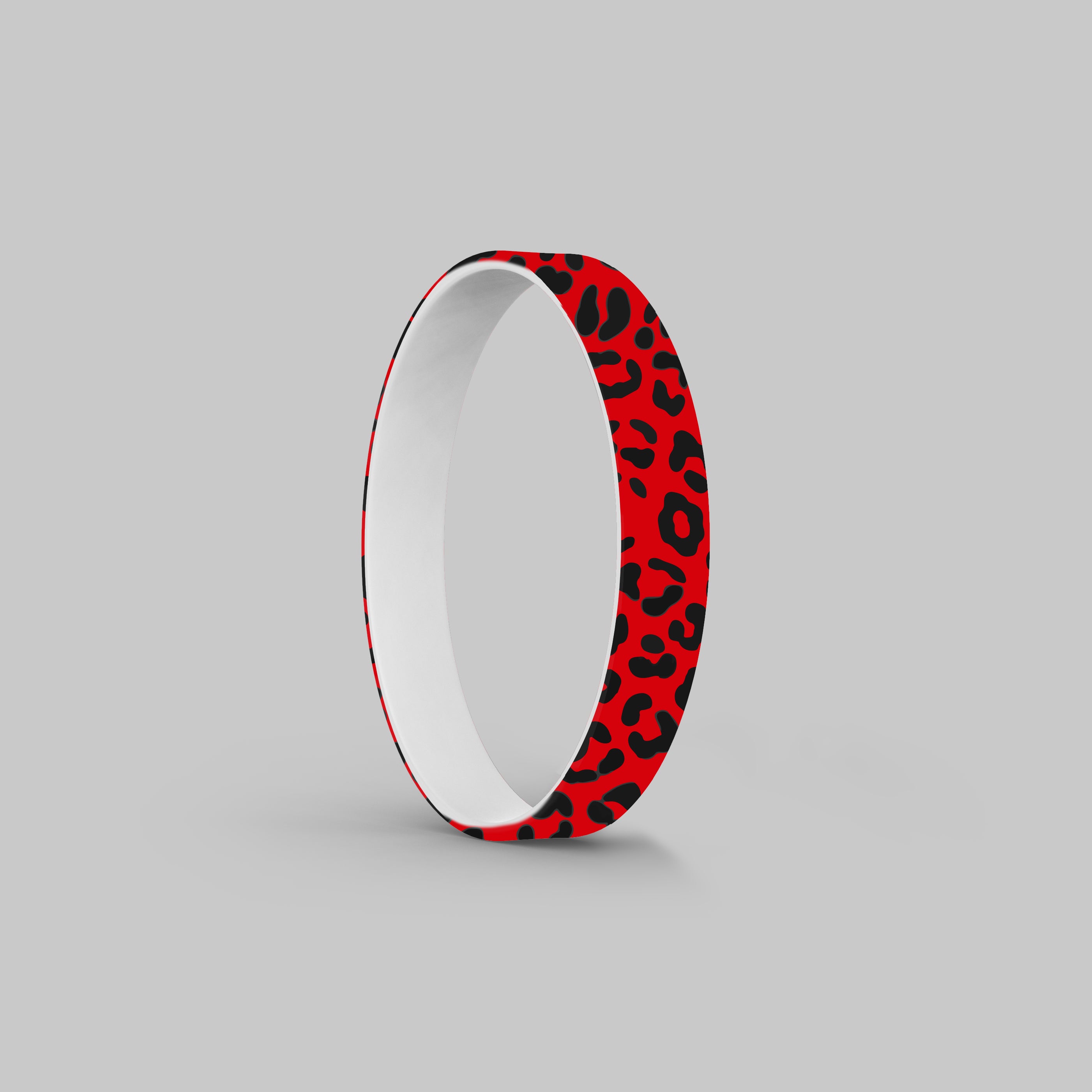 Leopard Print Silicone Bracelet Stacks Multiple Colors Available