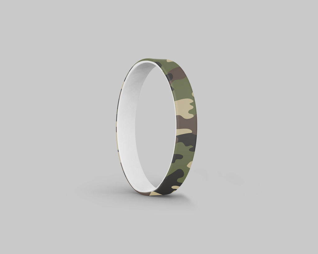 Camouflage Silicone Bracelet Stack - Fancy Bands 