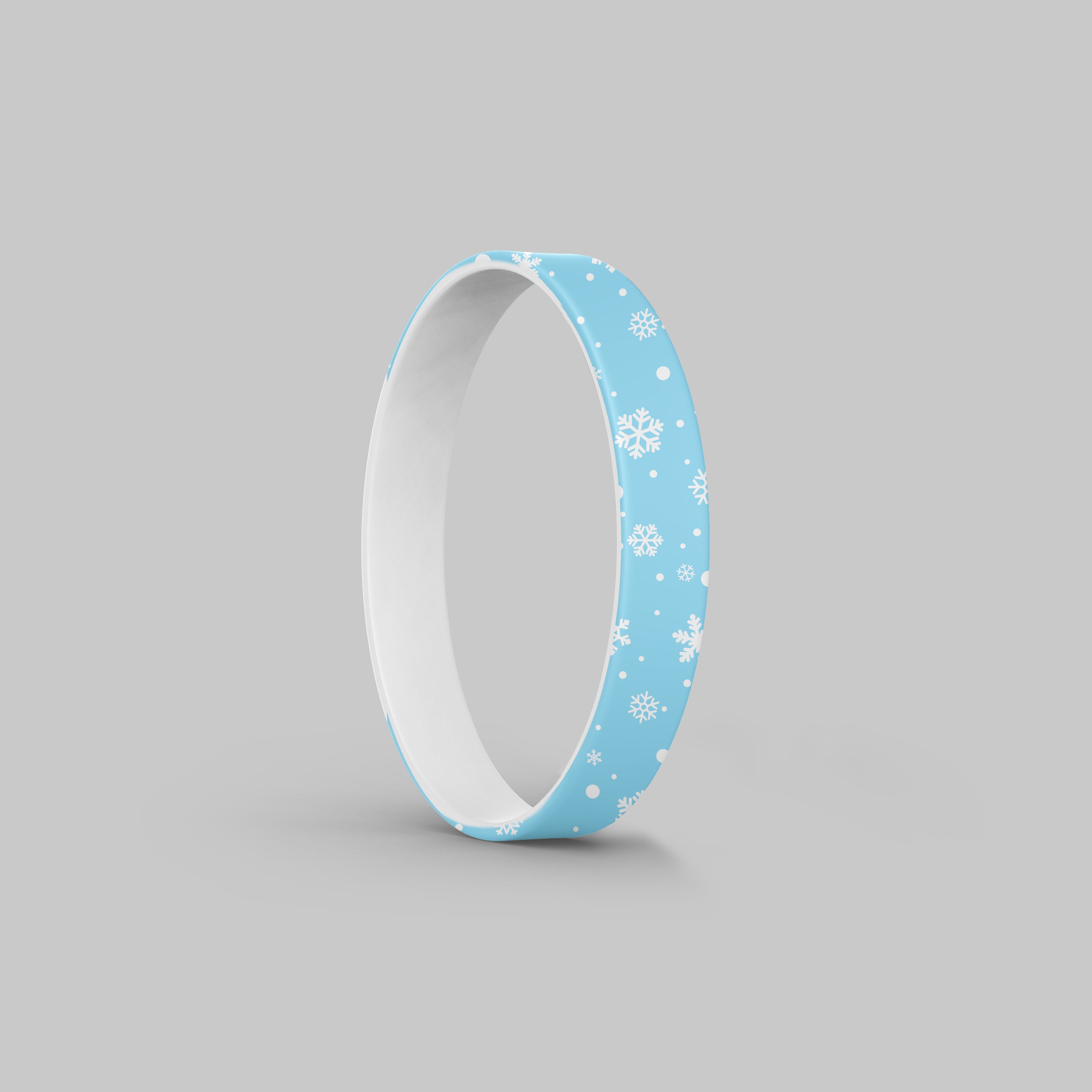 Holiday Snowflakes Silicone Bracelet Stacks Multiple Colors Available
