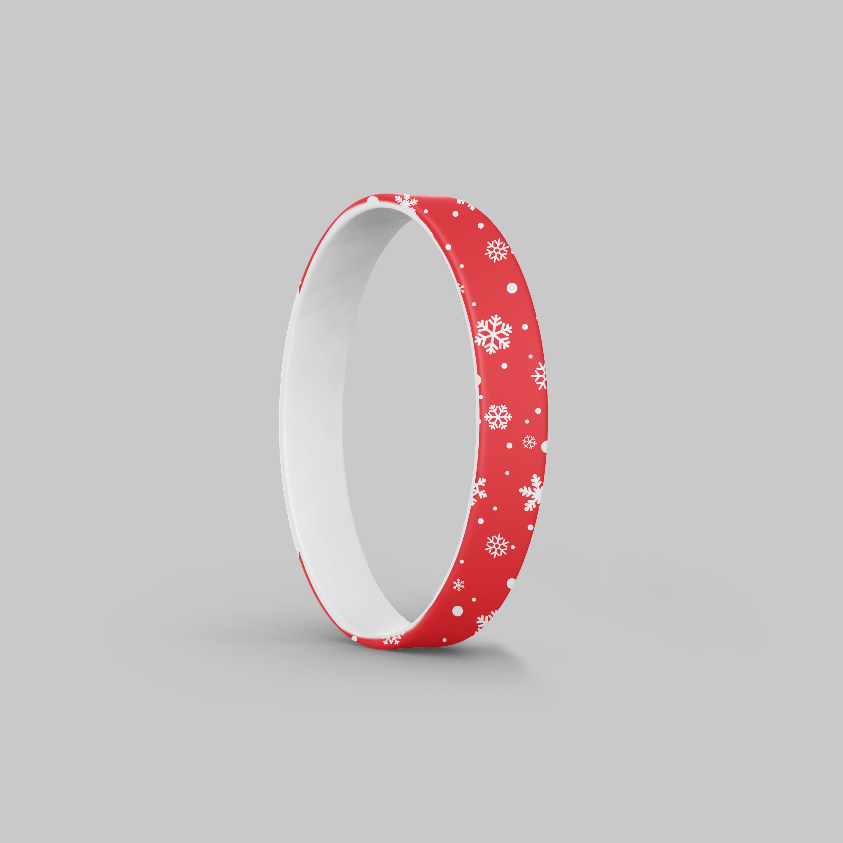 Holiday Snowflakes Silicone Bracelet Stacks Multiple Colors Available